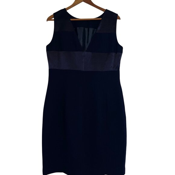 Jones New York Womens Sleeveless Colorblock Sheath Dress Size 12 Polyester - Picture 5 of 8